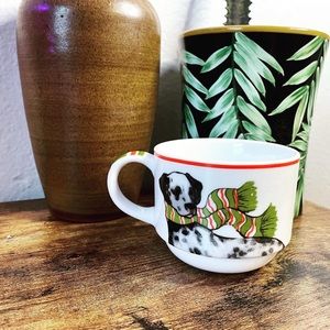 Pier 1 dogs in scarves mug